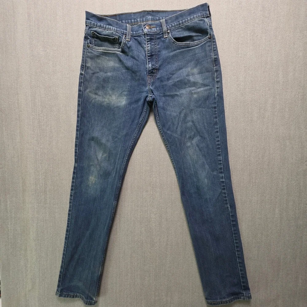 Levi's 511 Slim Fit Jeans Mens 35x34 Blue Medium Wash Denim 04511-1907